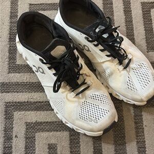 On Running White and Black Sneakers